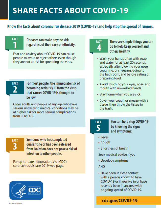 Stop the Spread of Rumors: Facts About COVID-19